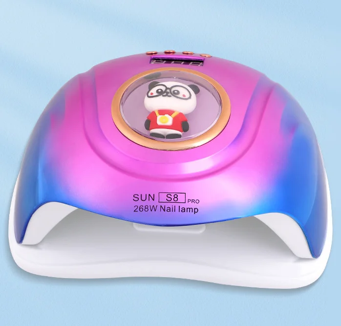 Fashionable Cute Nail Lamp with Cartoon Pig Tiger Panda Design for Curing Polish Gel High Power Nails Art Manicure Tool