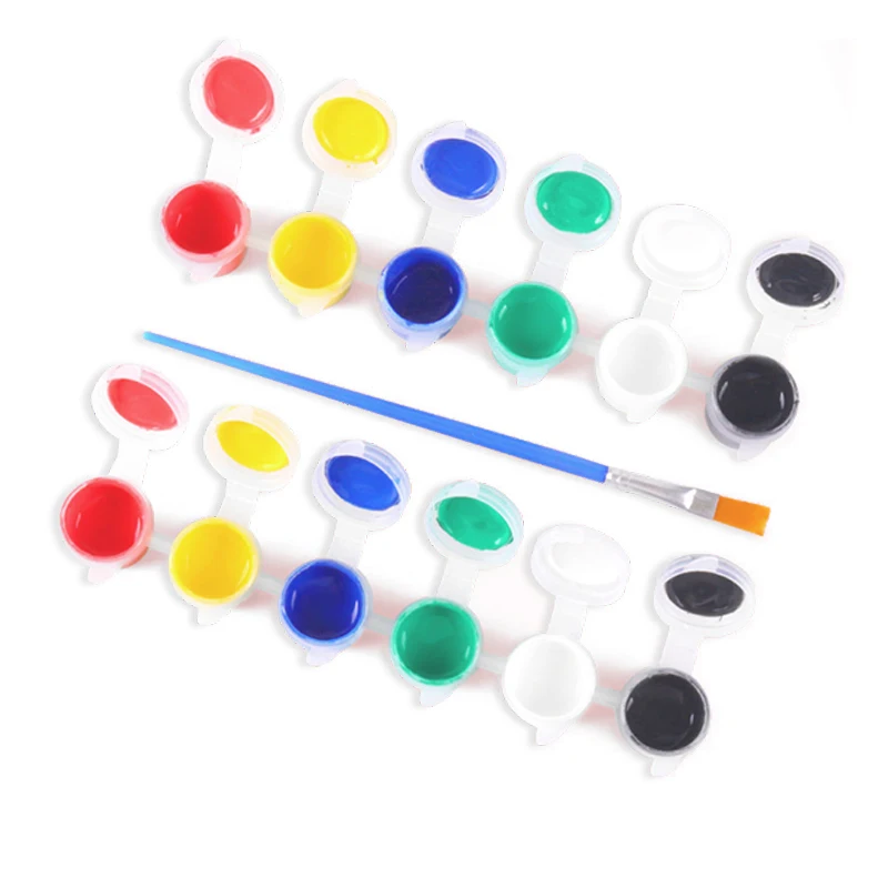
Wholesales mini pot 3ml acrylic art paint 