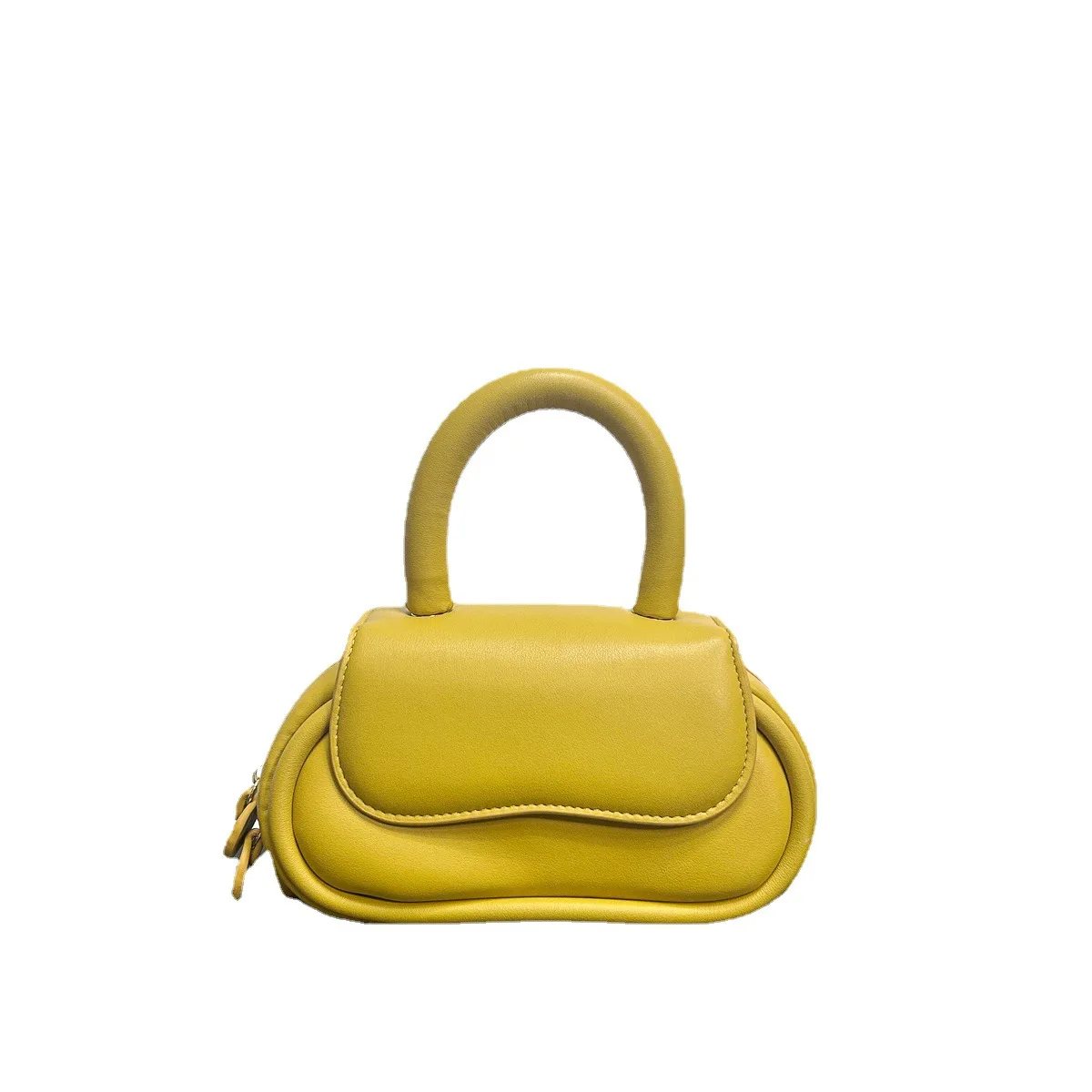2024 New luxury women handbag puffer messenger bag genuine leather side bags for girls mobile phone shoulder mini crossbody bag