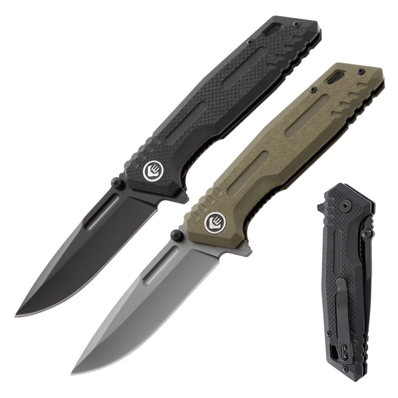 Тактический складной нож с титановым покрытием D2 Blade G10 Ручка Открытый Кемпинг охотничий карманный