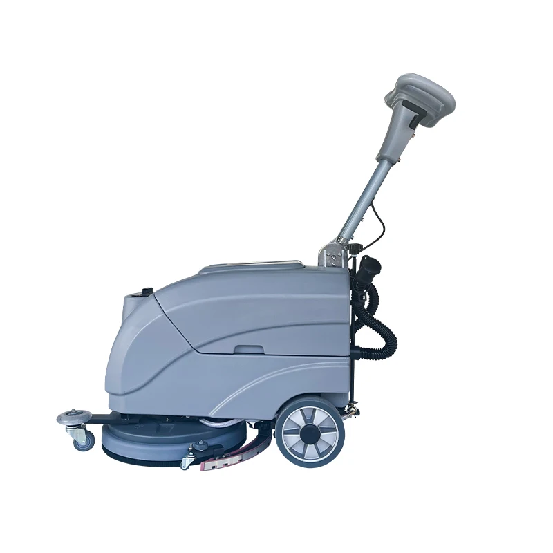 25L Water Tank Walk-Behind Floor Sweeper Easy-to-Operate Cleaning Machine Restaurants