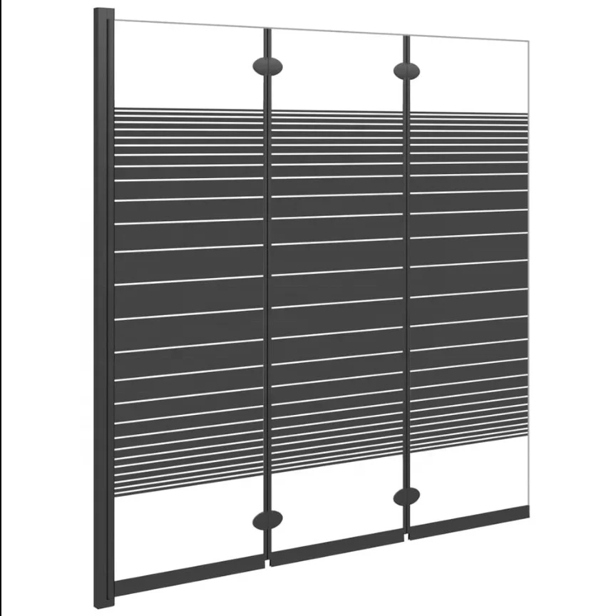 Oumeiga 1500 мм Ванна экран раздвижные стеклянные двери двойные для ванной