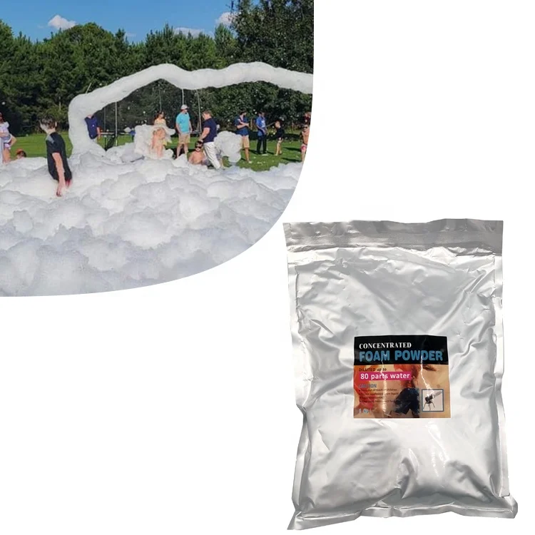 High density 1kg/bag mix with water 1:100 foam powder for foam jet machine for stage effect outdoor indoor party amusement park