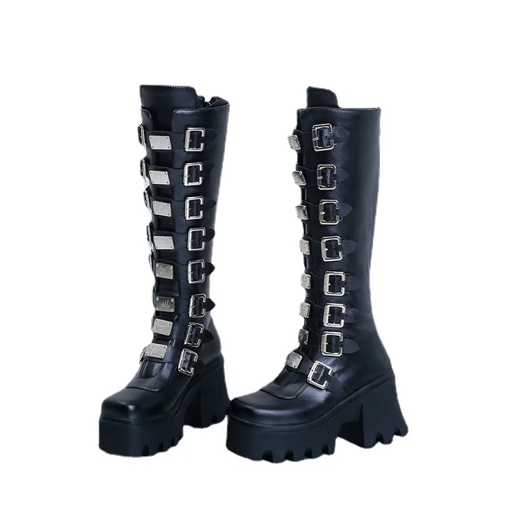 Customizing Fashion Design Women Ankle Biker Boots Chunky Heel Lace Up Desert Boots Women Combat Boots