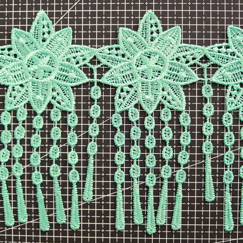
Cheap Lace Trim Fabric Polyester Lace Fringe Embroidery Lace Tassel Trim for Garment Accessory 