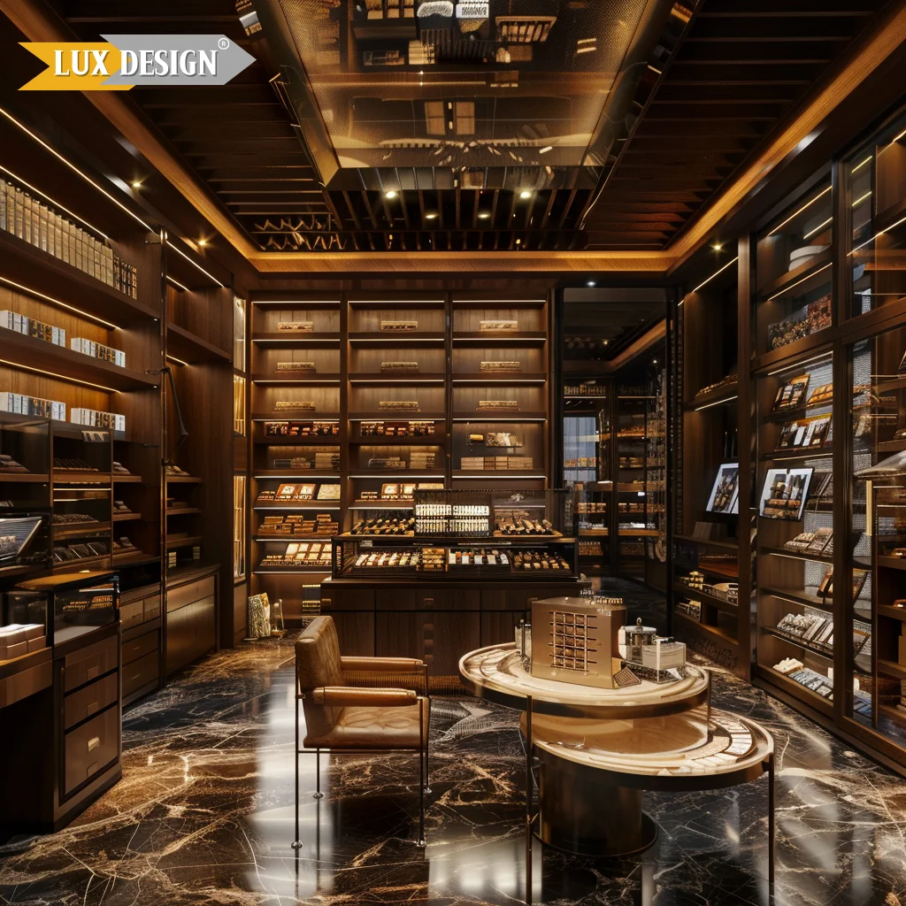 Quality Certification Luxury Cigar Display Cabinet Smoke Shop Counter Display vitrinas exhibidora