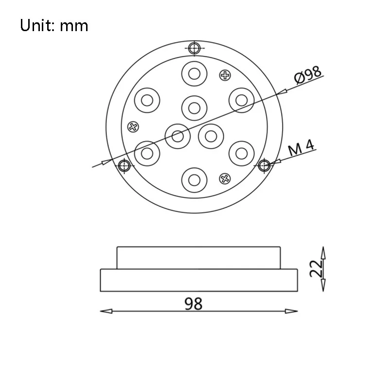 12V Waterproof IP68 316 Stainless Steel Underwater Light Submarine Boat LED Marine Lamp for Yacht