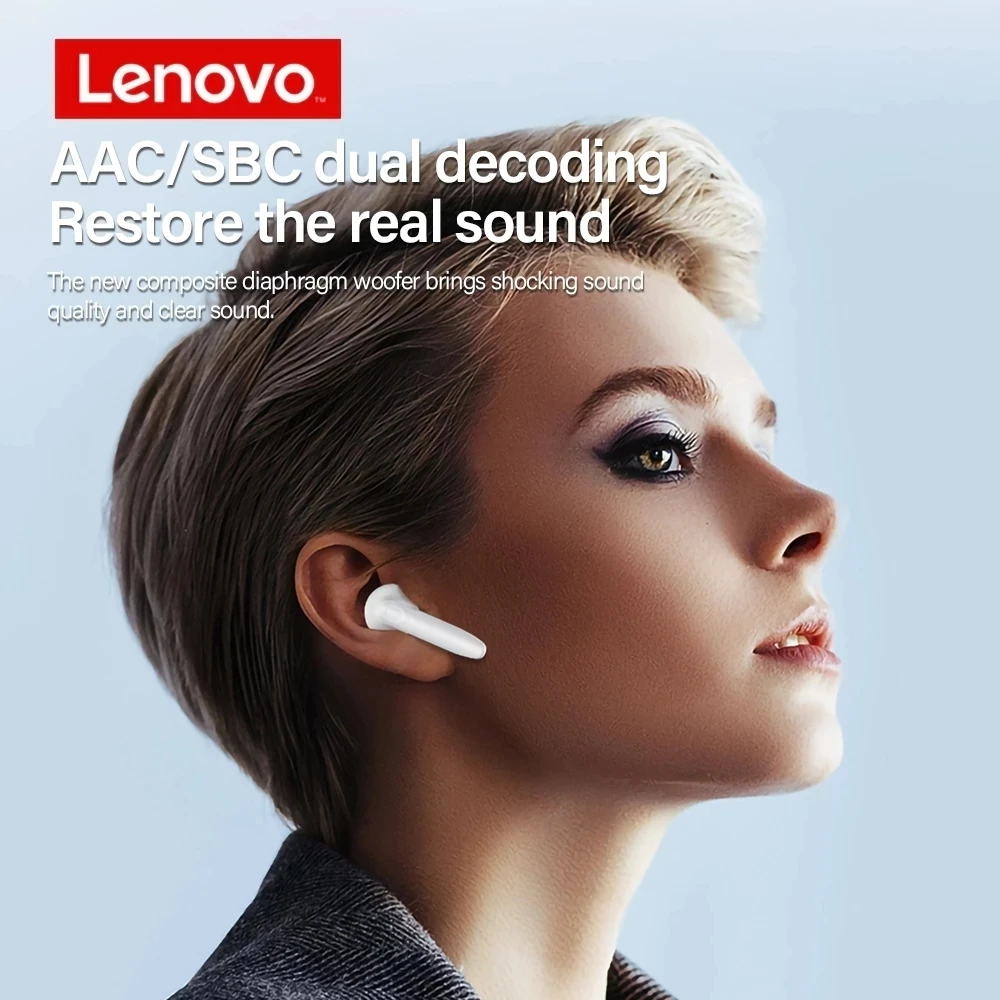 Original Lenovo XT96 Touch Control HD HiFi Stereo TWS Wireless Call Sports Earphones