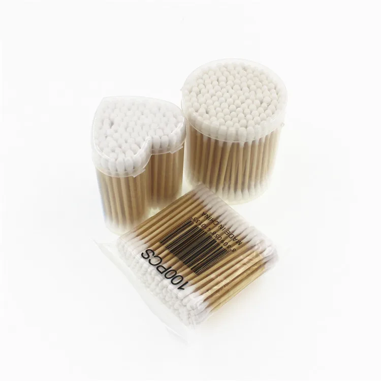 
Organic Paper Custom The Dual Side Makeup Removal Swab 500 Pcs Bamboo Reusable Stick Color Cotton Bud 