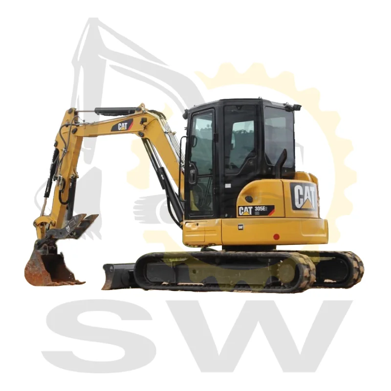 Б/у экскаватор CAT 305 E2 escavadeira CR 303 5 с ковшом для большого пальца и резиновой