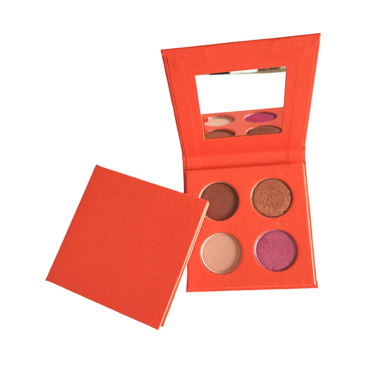 4 pan bright color custom private label eyeshadow palette