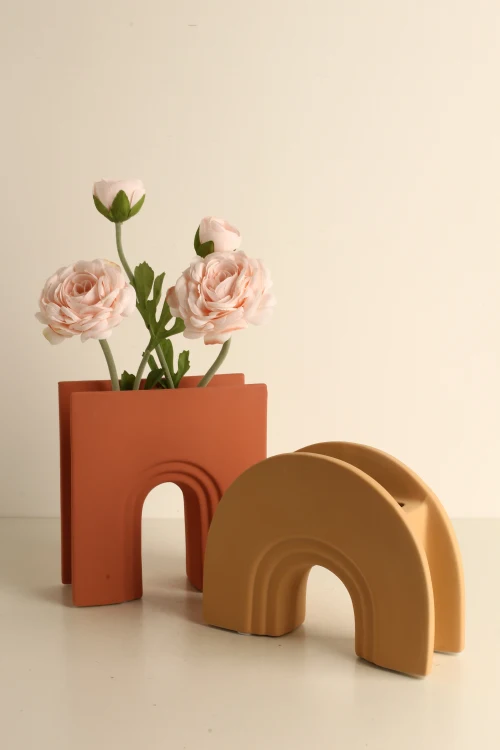 Nordic table vase small Folded vase Modern home pieces living room decoration for home decor