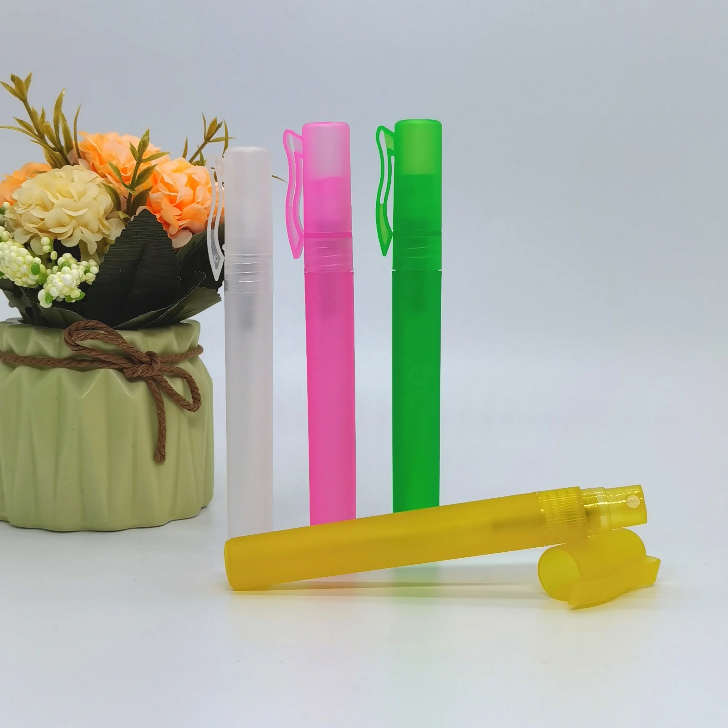 5ml 8ml 10ml  Perfume Sprayer Sample PP Pocket Mini Hand Sanitizer Plastic Atomizer Pen Spray Bottle