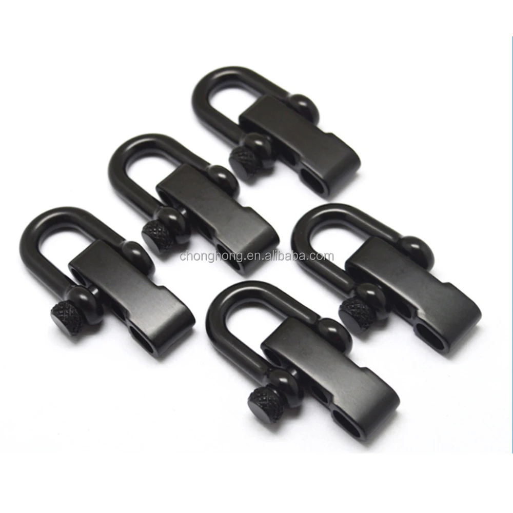 Durable Quality SS304 SS316 Bow Shackle Black 5mm Shackle Stainless Steel Shackle