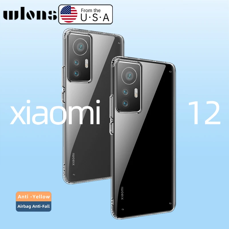 Anti Yellow Case for Xiaomi 12 11 Pro Ultra 11T TPU Frame Hard Back Cover Clear Case for Redmi Note 11 10 Pro 5G K40 Poco X3 GT