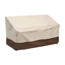 New design popular Large Size outdoor waterproof Oxford Cloth 3 seater Patio bench Covers With Air Vent