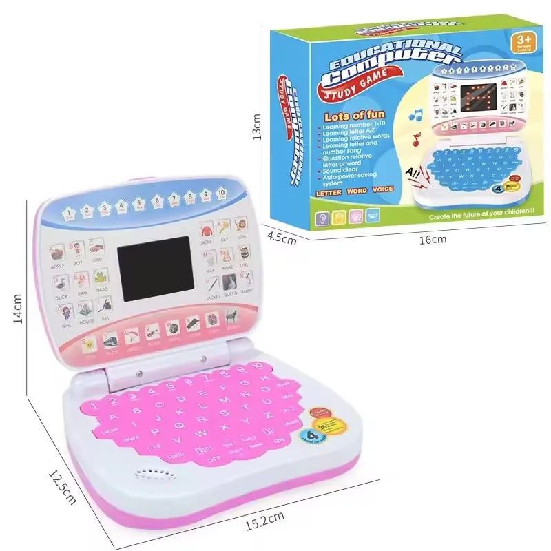 New product mini simulation laptop LED display screen kids