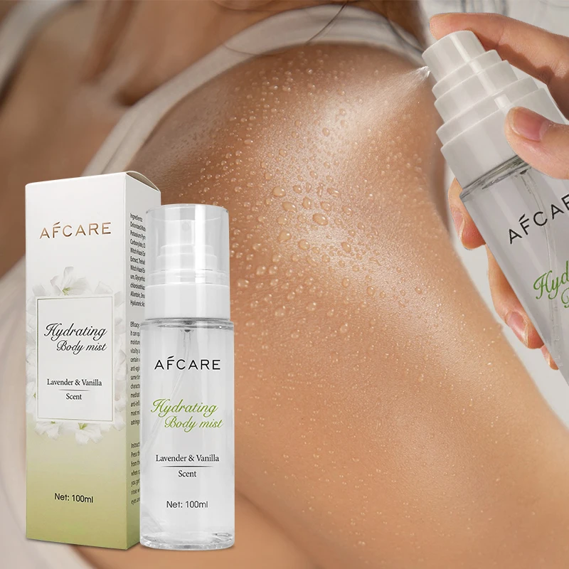 OEM ODM Body Mist, без парабенов, питательный восстанавливающий кожу, органический витамин C ведьм, гамамель, туман для тела с подсветкой с логотипом
