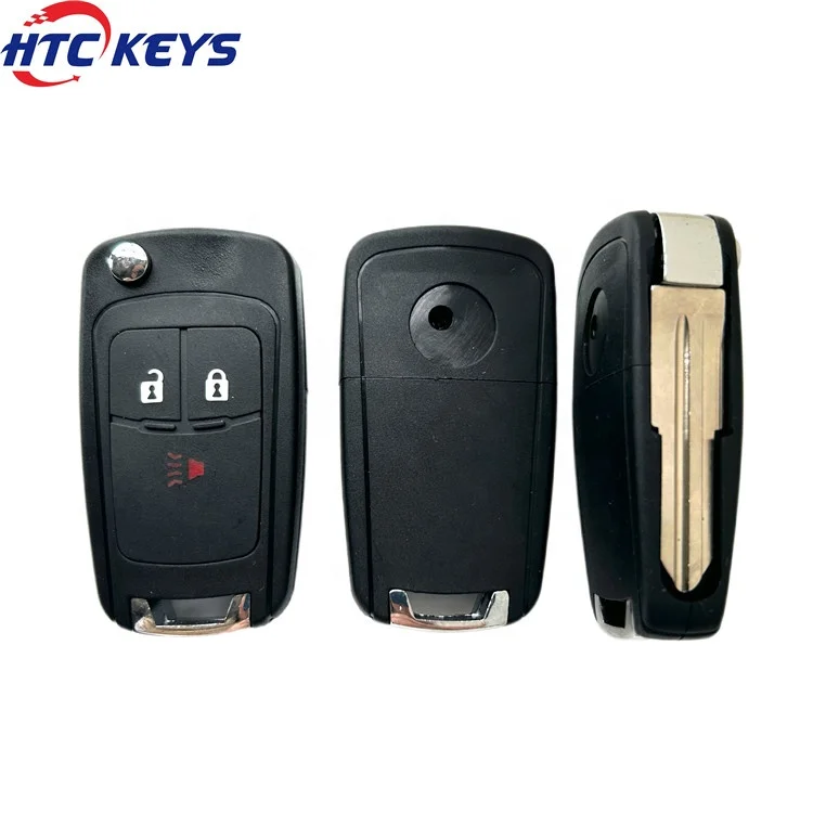 Smart remote car key shell auto key blank flip folding case for C-hevrolet Cruze Spark