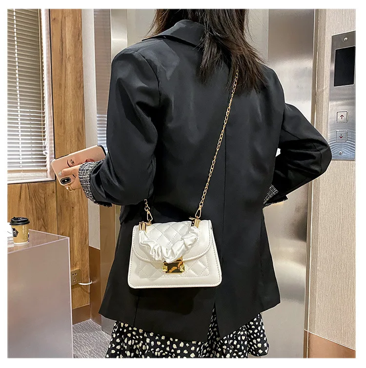2022 In Stock fashion vegan pu leather ladies purse messenger bags women shoulder handbags