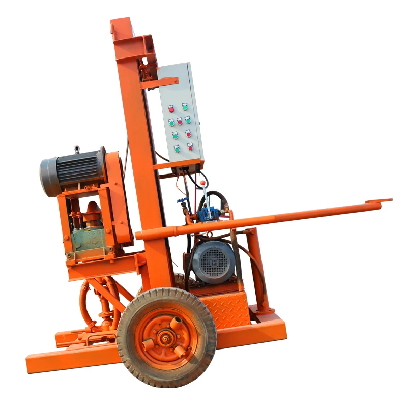 Portable Geothermal exploration borehole 200 meters deep  drilling machine
