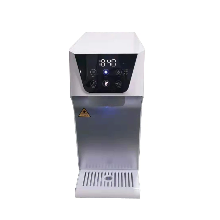 Puretal newest desktop hot and cold water purifier with UV lamp water dispenser