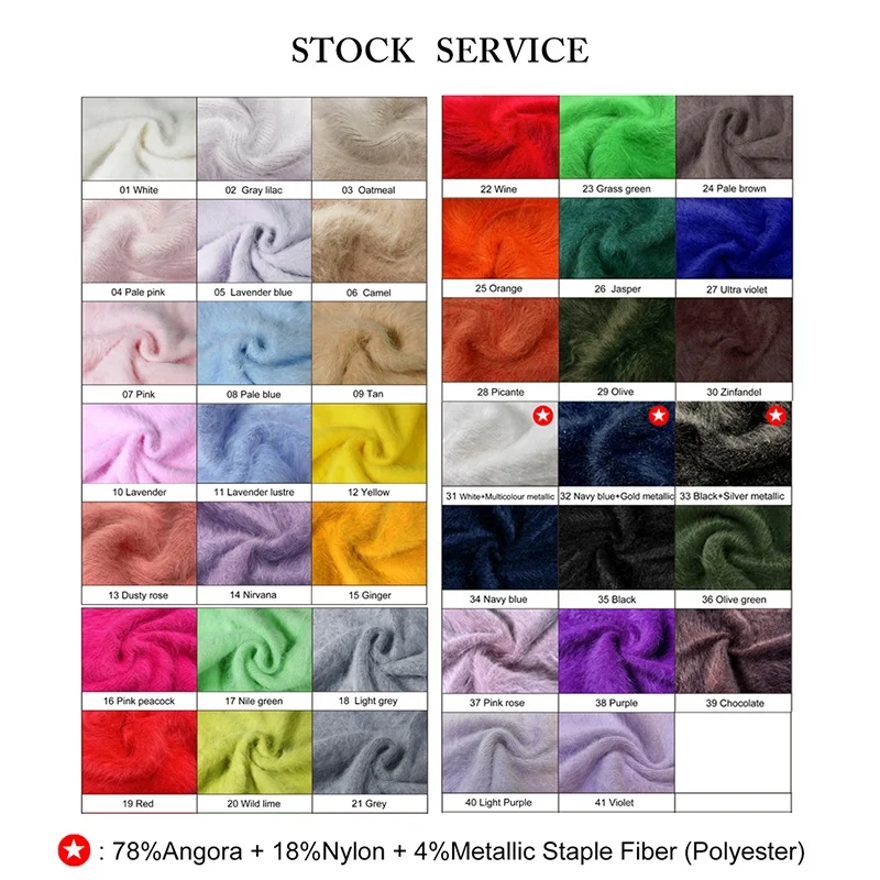 angora blended yarn 80%sunday angora 20%nylon 41 colors knitting yarn for sale knitting and hand knitting