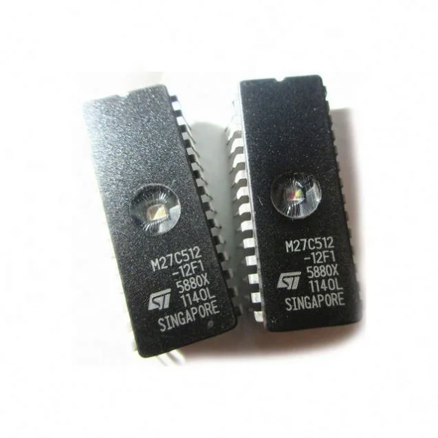 Electronic Components Eprom Programmer M27c512-12F1 Ic 512K Parallel 28Cdip Chip M27c512