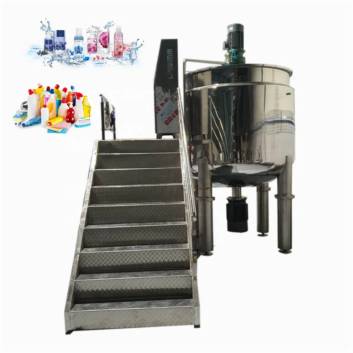 Liquid Chemical Mixers Equipment, Toilet Cleaner Making Mixing Machine, Hand Sanitizer/ Mouthwash/ Liquid Soap Making Tank