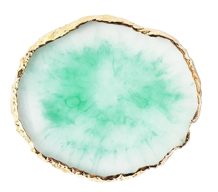  Nature Nail Art Display Japanese Style Colorful Round Agate Stone Painting