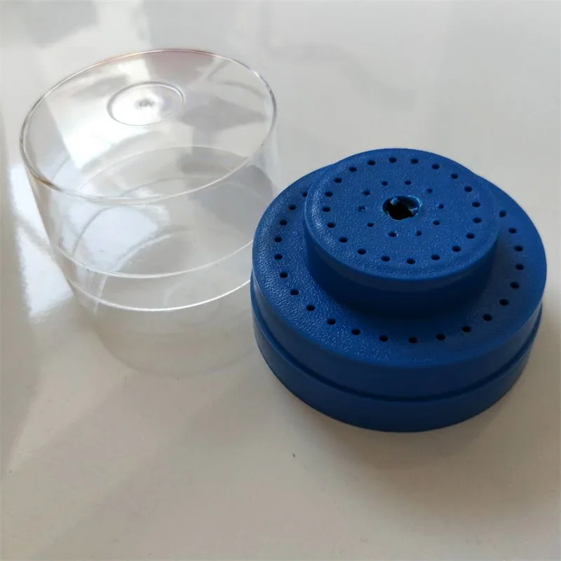 60 Holes Plastic Dental Disinfection Bur Box/Dental Burs Holder for Dental