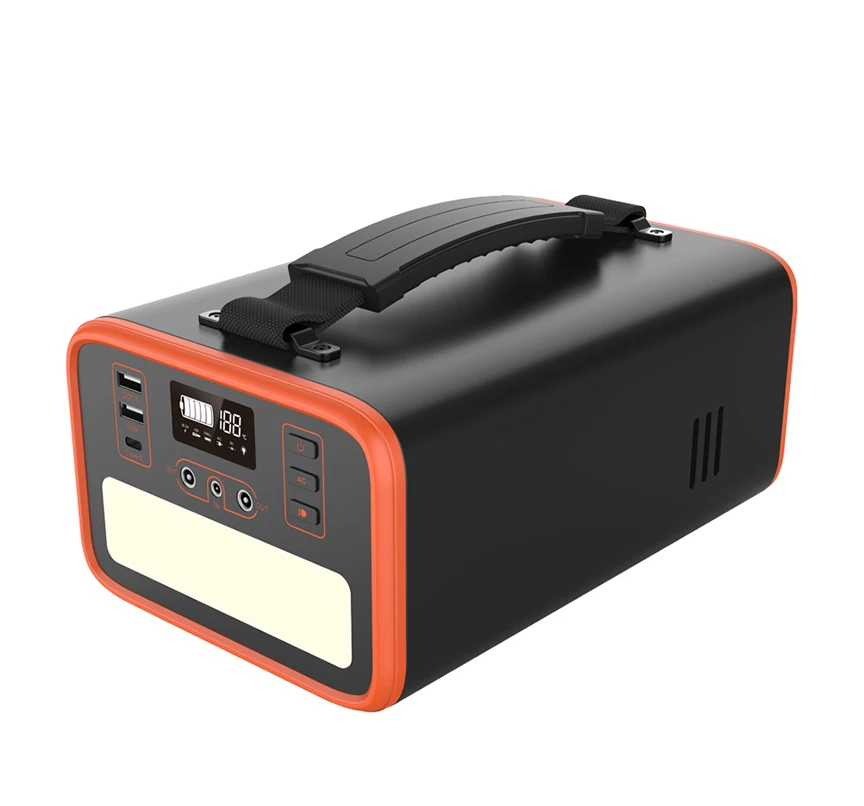 
OEM 300W Solar Charged Generator USB AC DC PD65W Output Lifepo4 Battery Power Station Solar Generator with Led SOS Light 