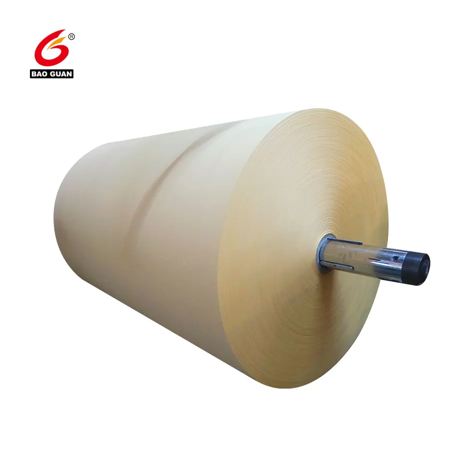 Wholesale High Quality Double Sided PE Coated Siliconized Release Paper Yellow Silicone Release Glassine Paper For Label