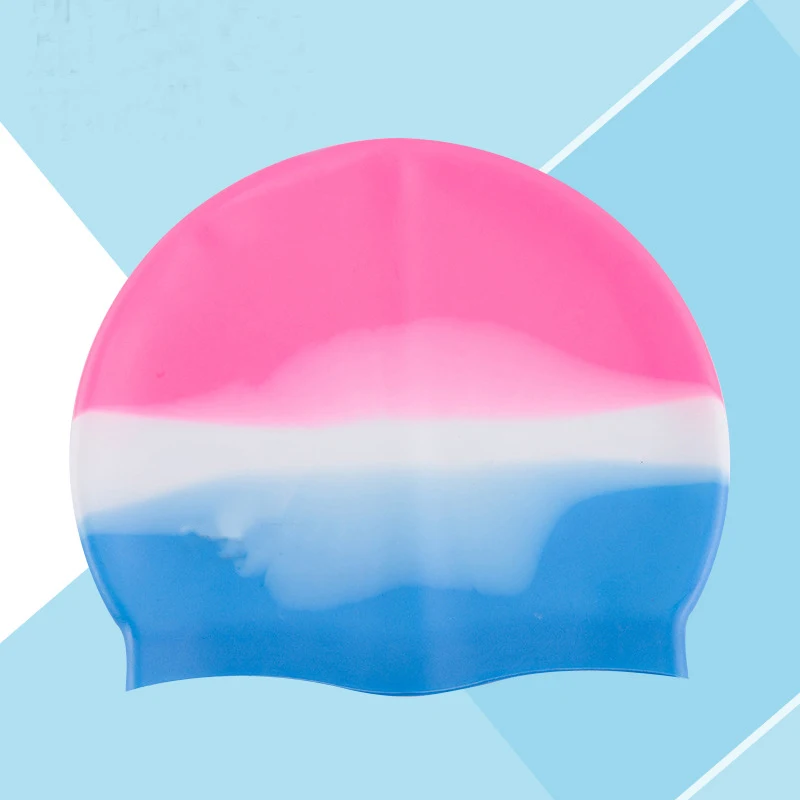 Waterproof Seamless Swim Caps Swimming Cap High Quality Water Sports Custom 100 Silicone for Adult Bag OEM Logo Style Time Pcs