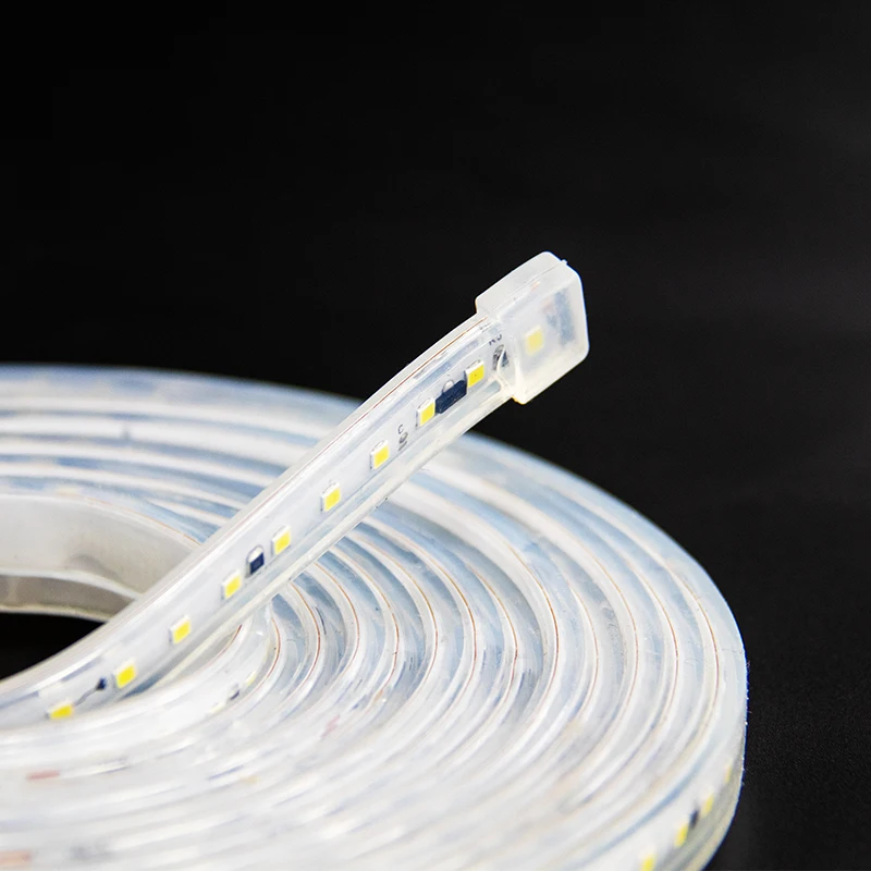 Room decoration waterproof ip65 ip67 chasing flexible white 120v led strip light