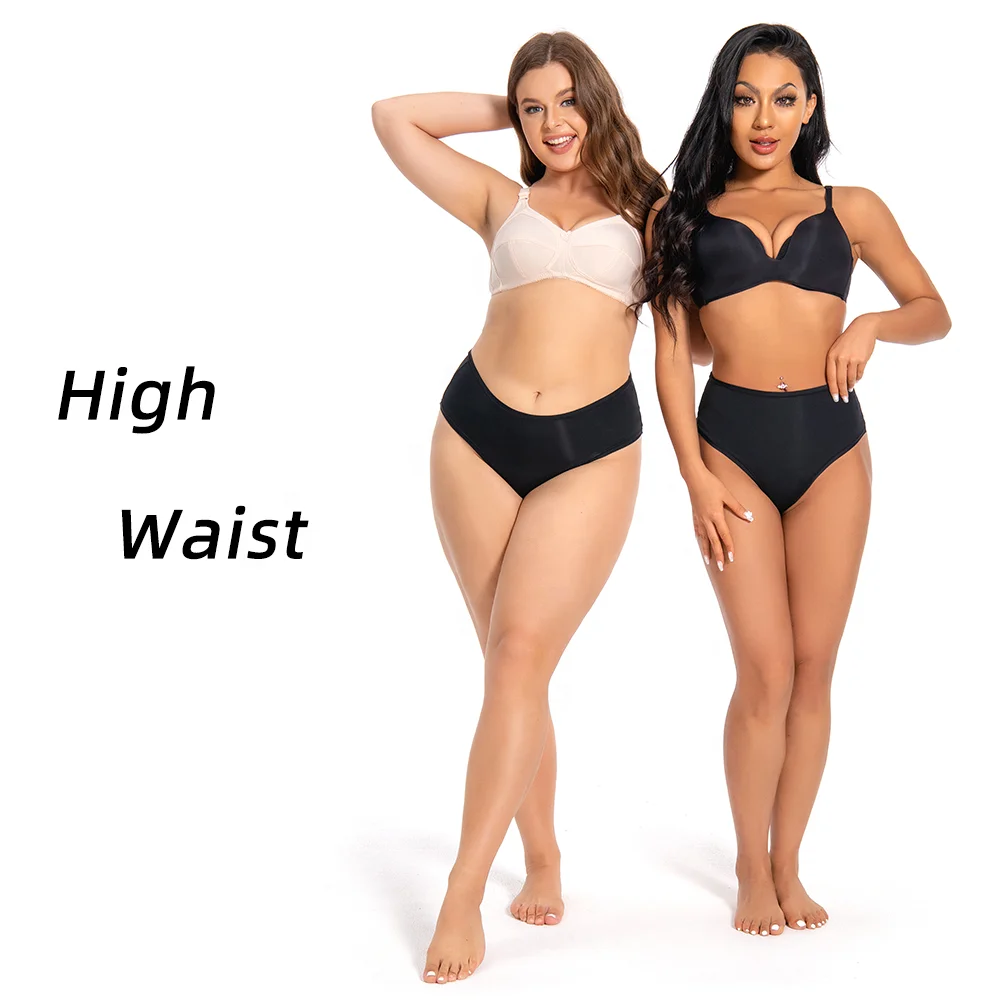Shanhao Plus Size Incontinence Underwear Light Flow Leakproof Thong Cooling Underwear Ice Silk Womens High Waist Period Panties