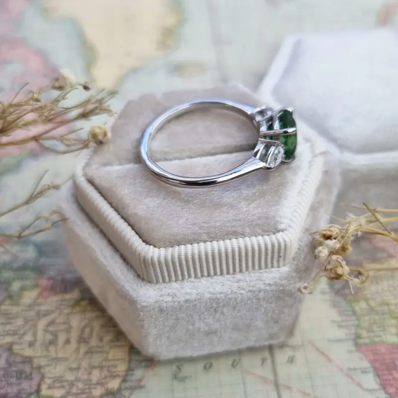 925 sterling silver Engagement Wedding Rings Jewellery, lab created diamond ruby sapphire Emerald Stone rings for women