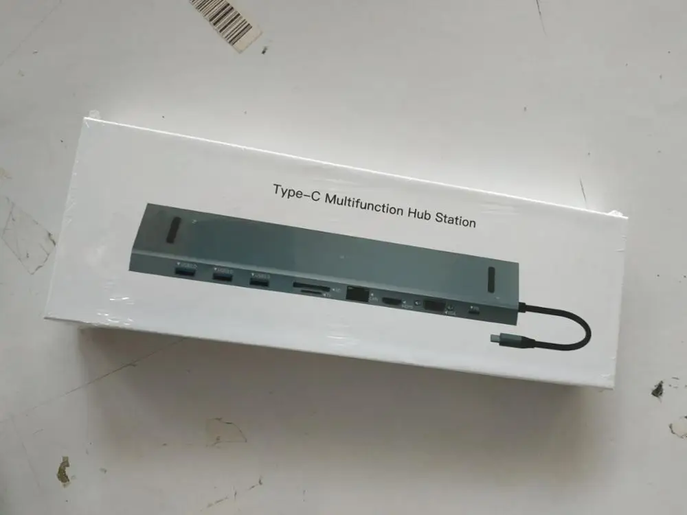  Двойной HDTV 11 в 1 Тип C концентратор с Vga Ethernet алюминий Usb для ПК