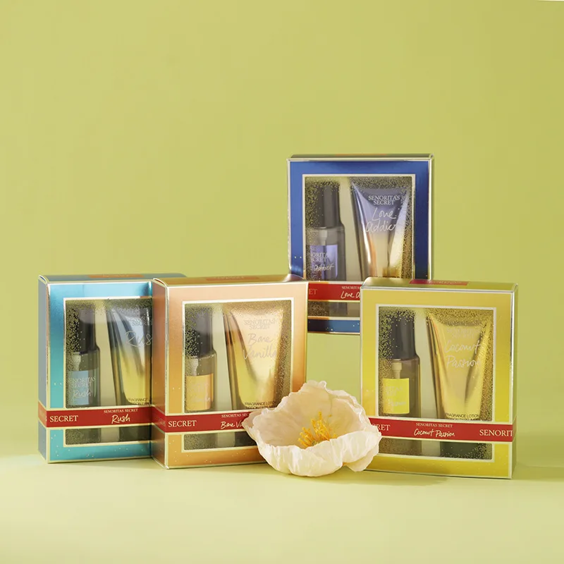 Wholesale Victorian Flavor Body Lotions Spray Long Time Leaving Body Lotion And Fragrance Mist Perfumes Splash Women Sets