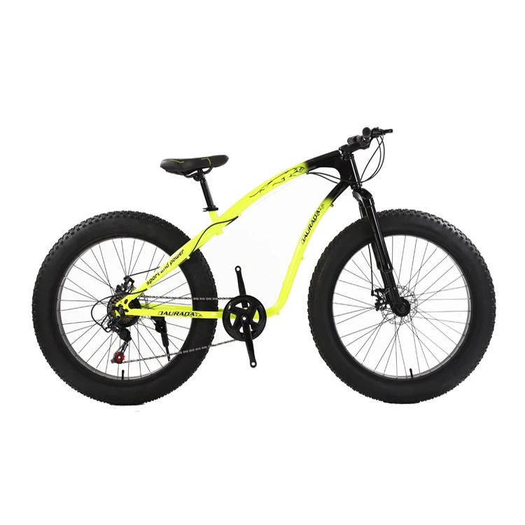 Быстрая доставка 26 дюймов рама из алюминиевого сплава горный гибридный велосипед с толстой шиной для