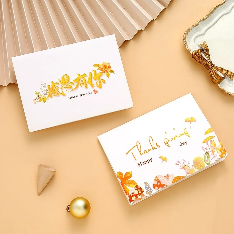Wholesale Color Post Thank You Card Small Size Companies Blank Custom Greeting Cards With Logo