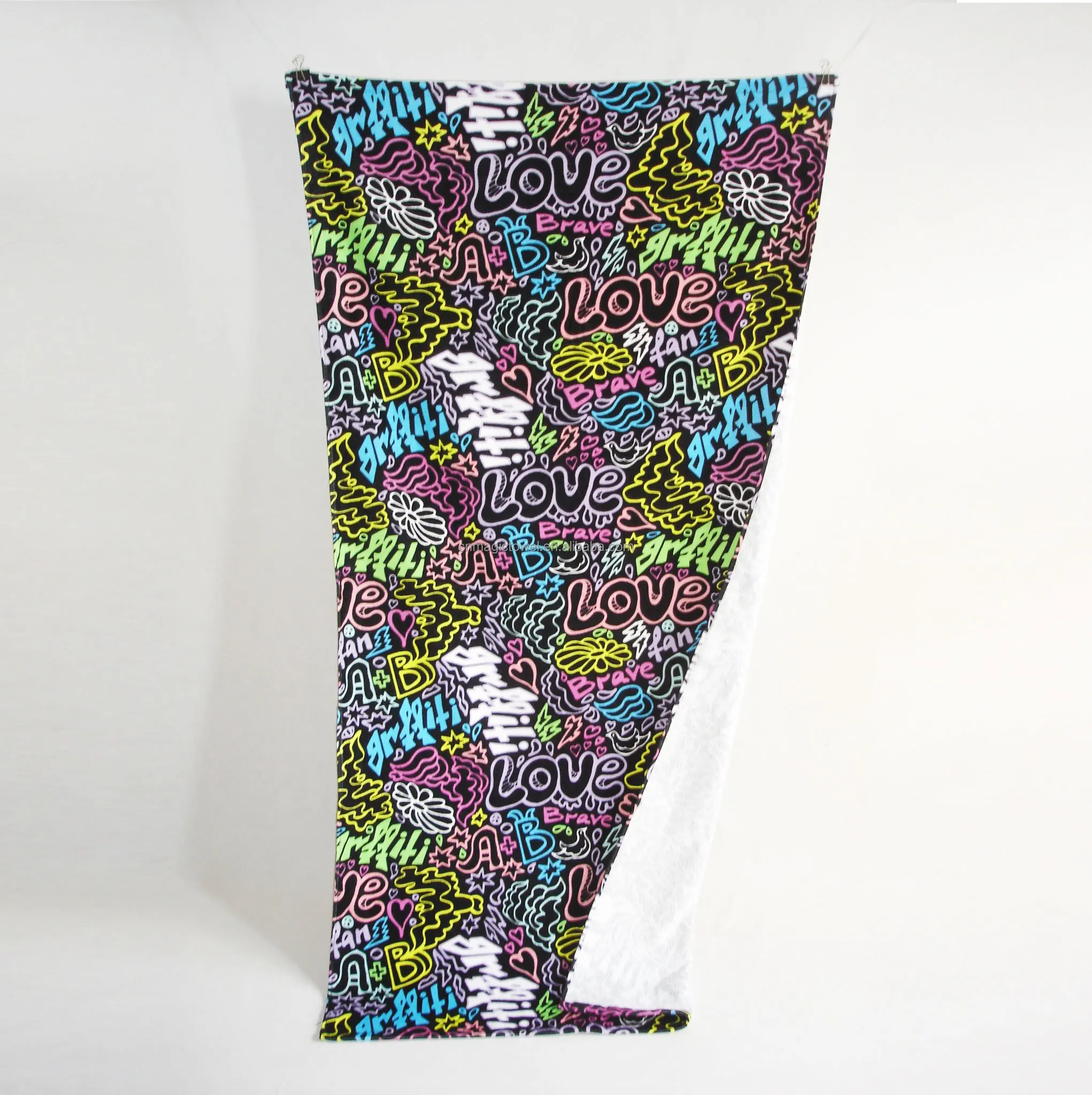 Free Design Custom Beach Towel With Logo Custom Print Fast Shipping Summer Large Beach Towel 100% cotton