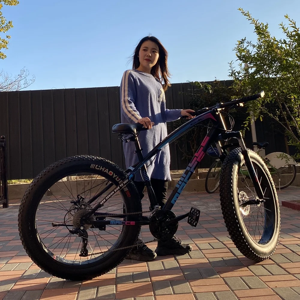 OEM Big Tire Gear Cycle Beach 26 Cycling Bicycle for Adult Man Steel Fat Bisiklet Velo Enfant Bikecycle 29 MTB Mountain Bike