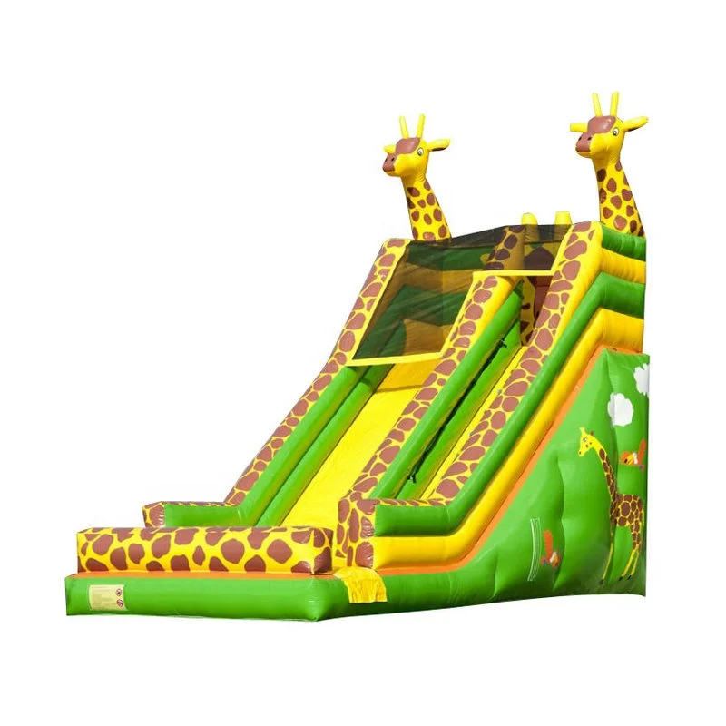 Hot Sale Commerical Waterslide Inflatable Giraffe Water Slides Inflatable Slip N Slide