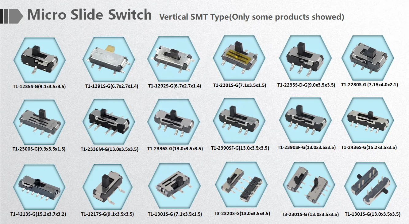 Msk-1291s 7 pin правый угол smd smt мини ползунковый