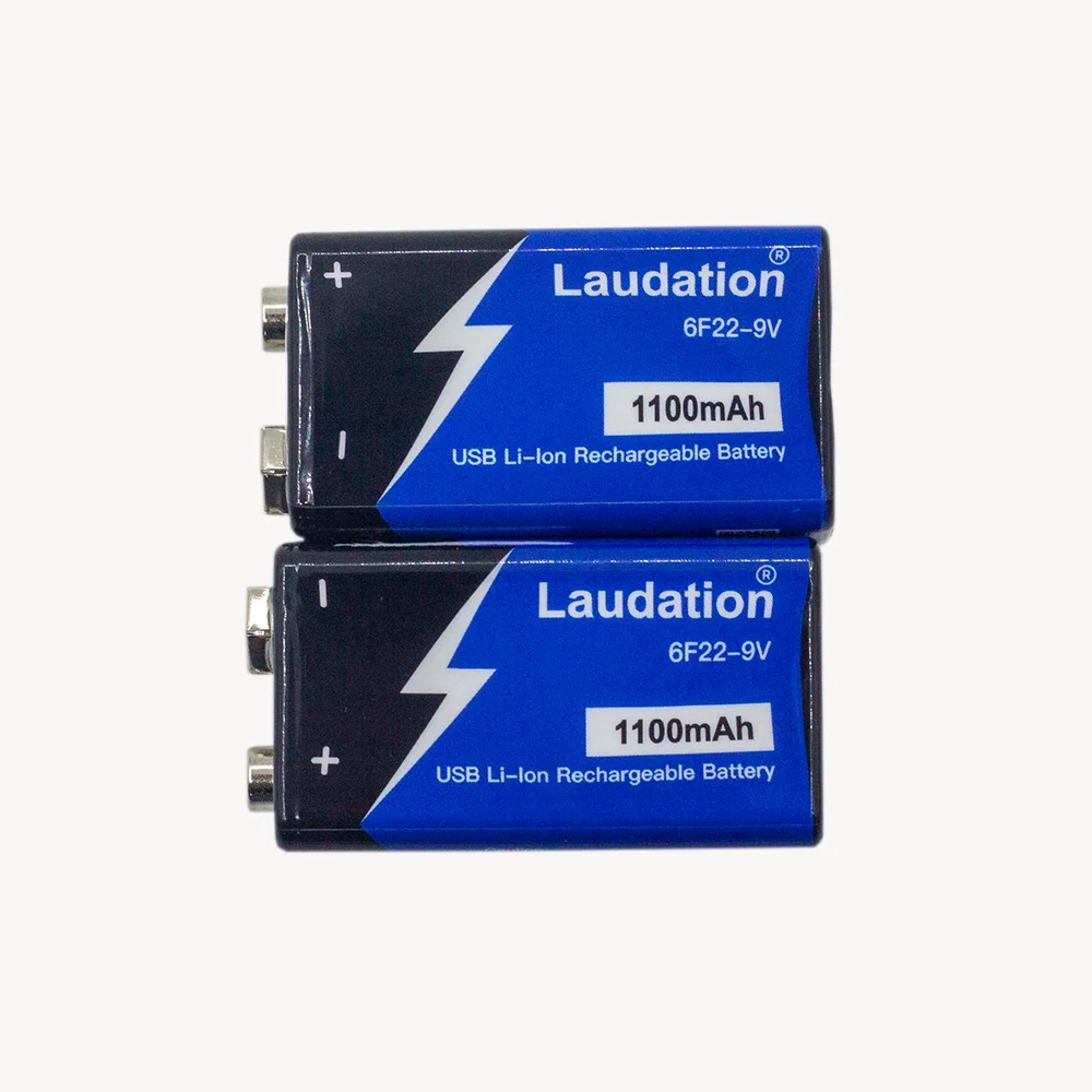 9V TYPE-C rechargeable battery 1100mah for multimeter toy car Radio-controlled car backup battery