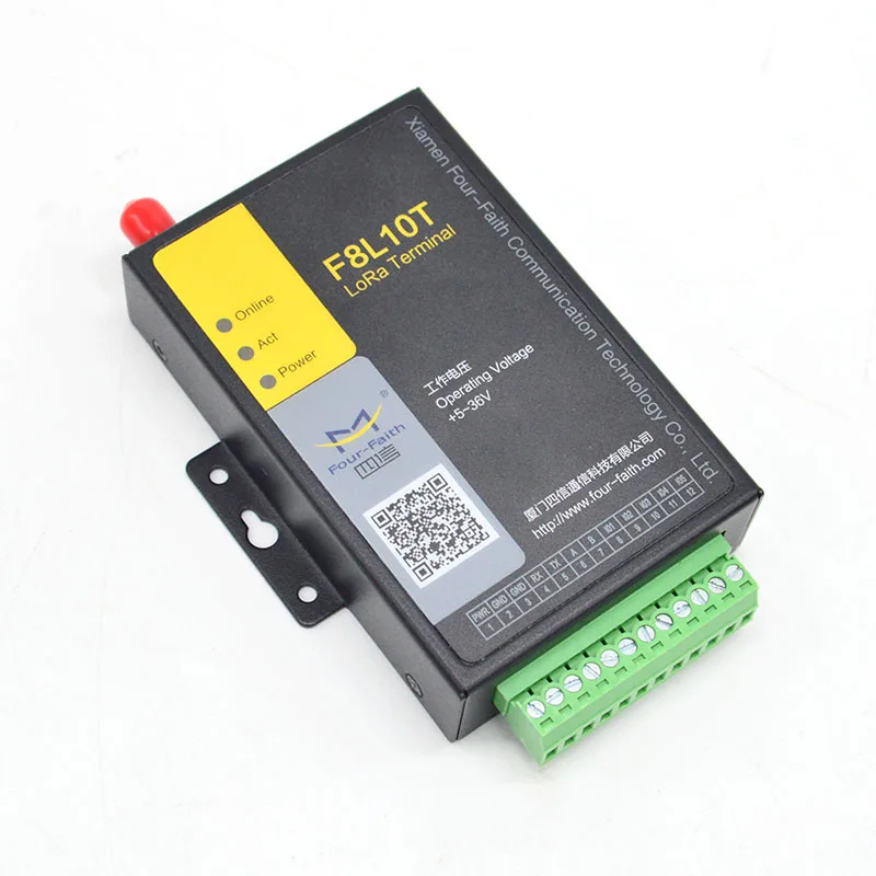 F8L10T lorawan Terminal  With  RS232/485 digital IO pulse lorawan network support modbus for data transmission