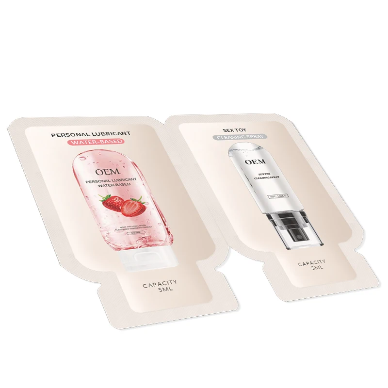 OEM 5/10/20ml 5g Bag Sachet Portable Sex Lubricant For Personal Disposable Water Based Silicone Condom Gel Lube Edible Grade