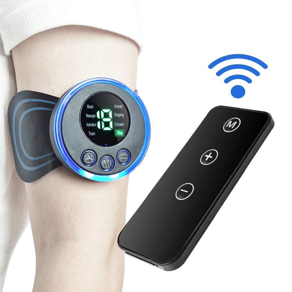 Mini Muscle Body Massager EMS Pads 19 Speed 8 Modes for Pain Relief Full Body and Relaxation of Arm, Leg, Foot, Shoulder, Waist