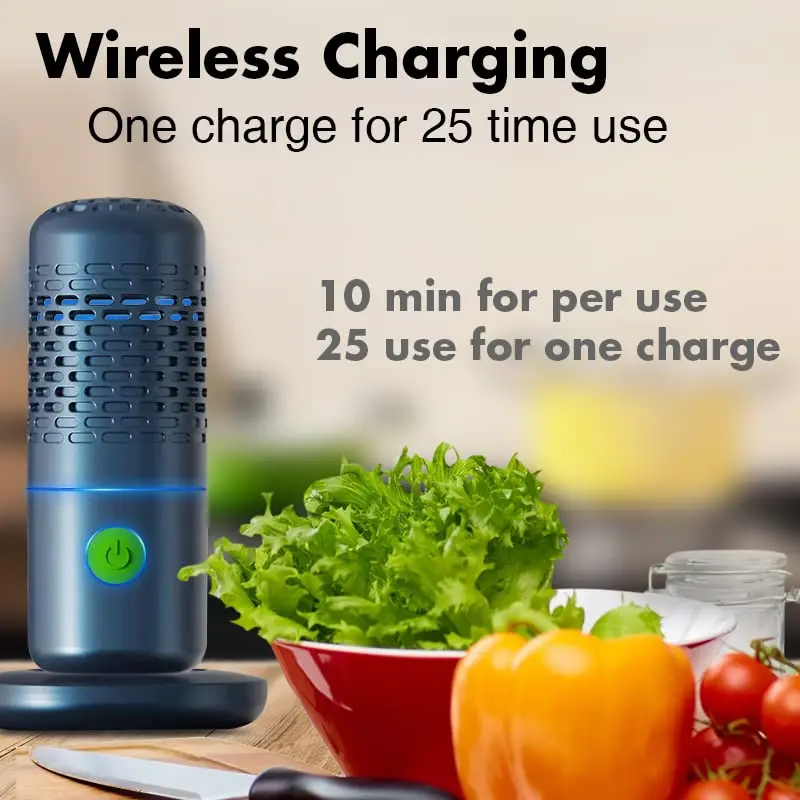 Fruit and Vegetable Washing Machine, Portable Capsule Shape Cleaner Device for Cleaning Fruits and Vegetables, Rice, Meat